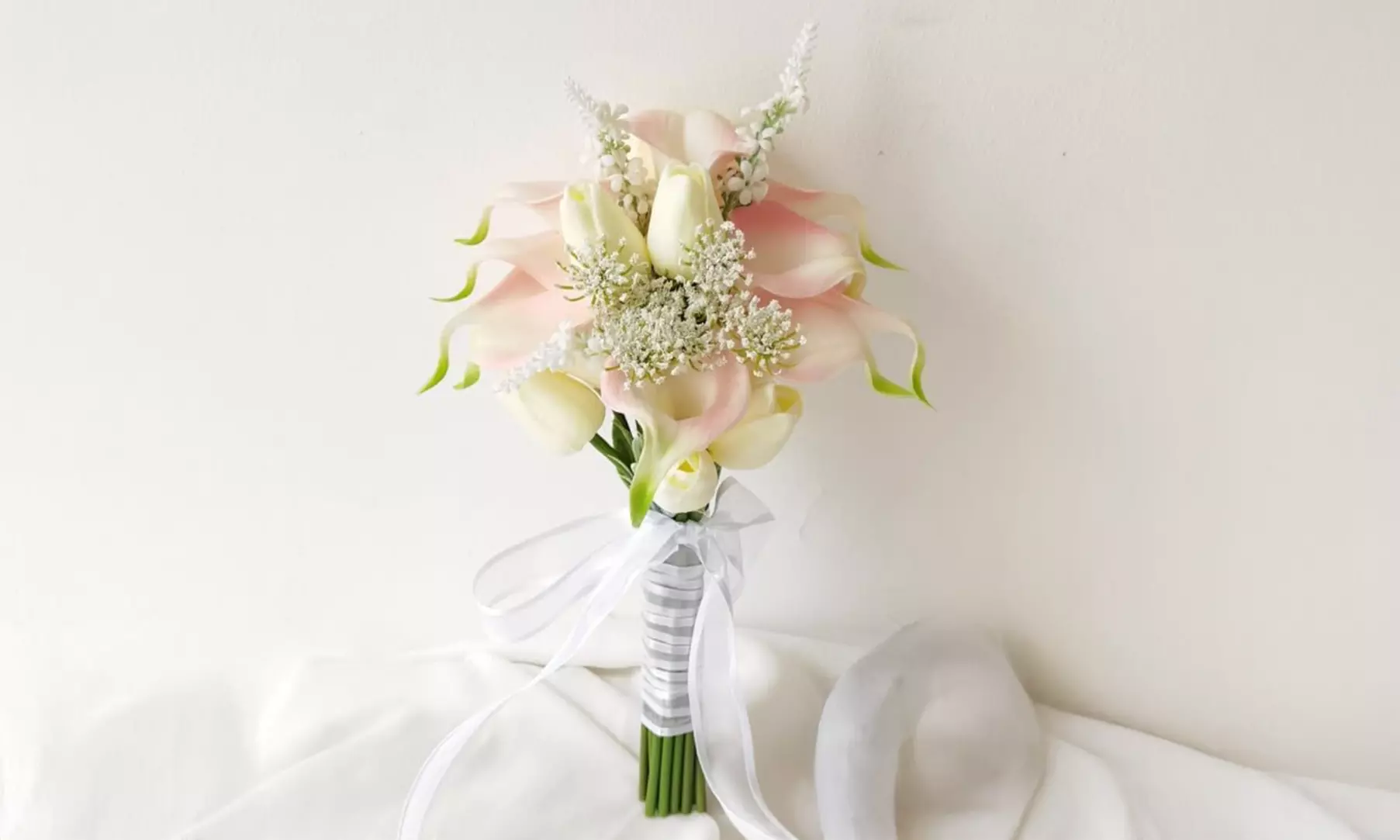 Wedding Florals with Wild Flower or Semi-Custom Wedding Bouquet
