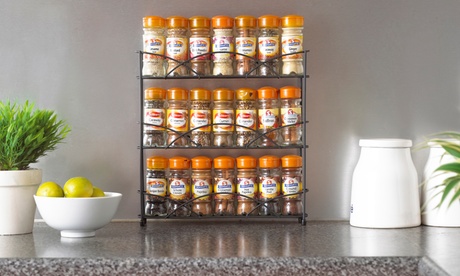 Portaspezie Neo con 3 mensole per 21 barattoli di spezie