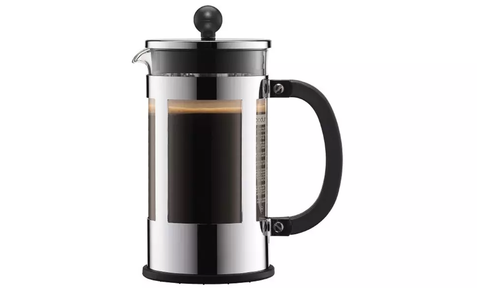 Cafetière à piston Kenya BODUM, 8 tasses, 1,0l avec 2 verres double paroi 0.25l Pavina - Second Medium