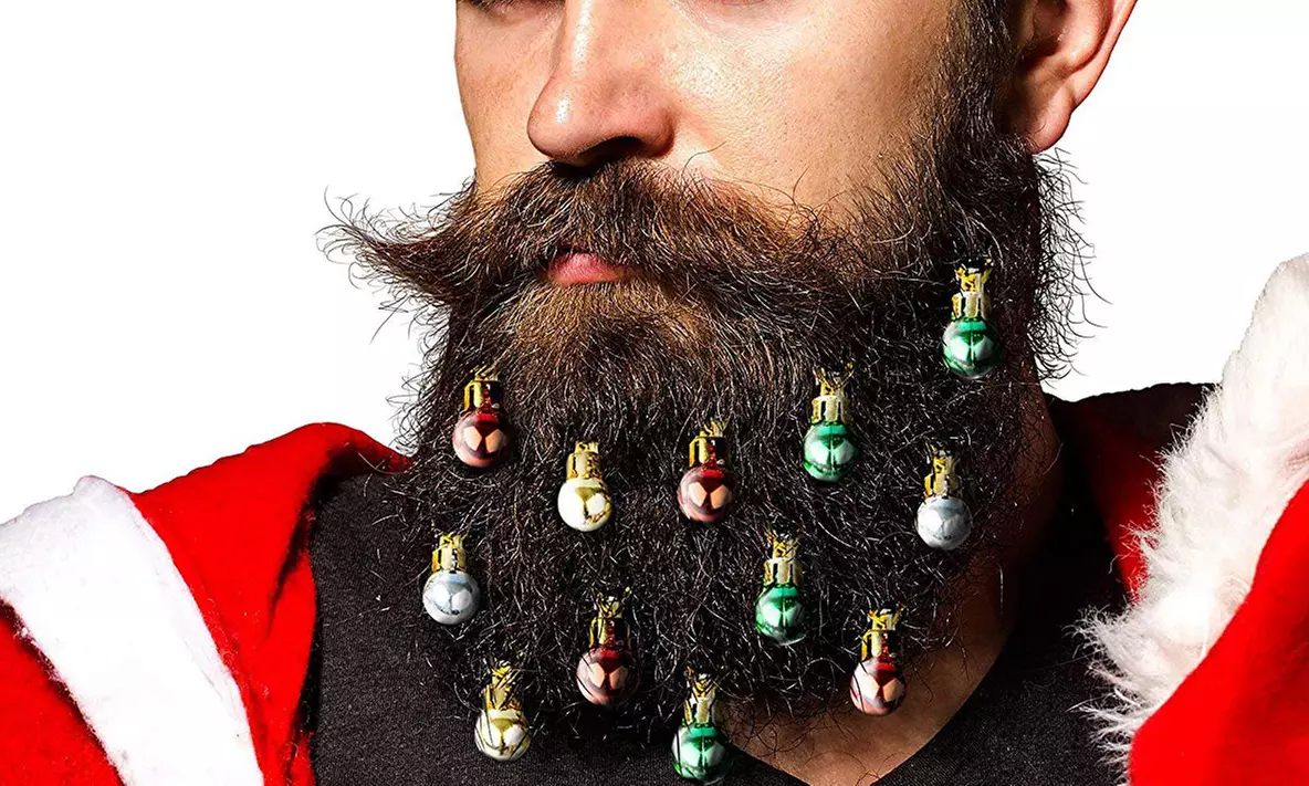 Beardaments Christmas Beard Ornaments (12-Piece) - Primary Image