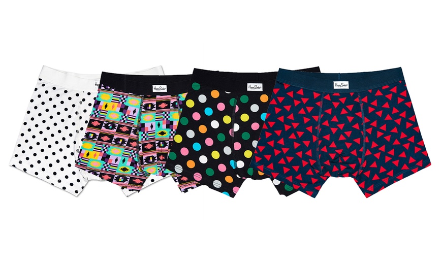 Image 2: 4-pack Happy Socks Boxer Shorts