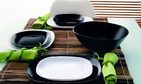 Servizio di 18 piatti e 1 insalatiera Carine Luminarc in vetro opale temperato