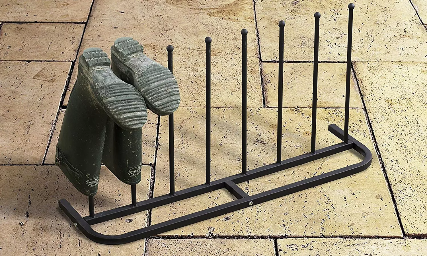 Antique Style Metal Boot Stand - Primary Image