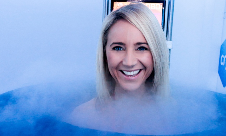 Image 1: Experience the Ultimate Full-Body Cryotherapy and LED Light Therapy Combo