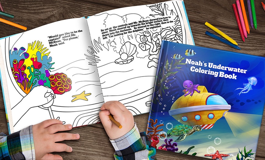 Up to 68% Off Personalized Children's Coloring Book | Groupon