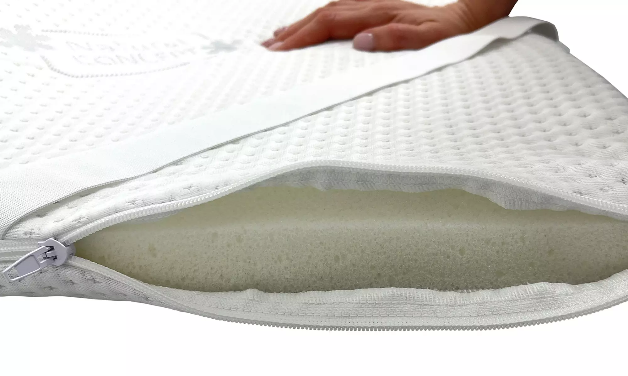 Topper traspirante, antiacaro, ortopedico e anatomico, in memory
