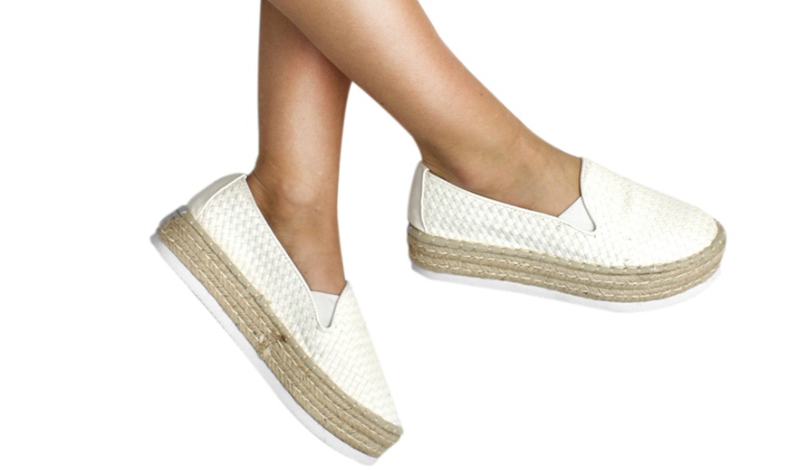 Image 3: Woven Platform Espadrilles