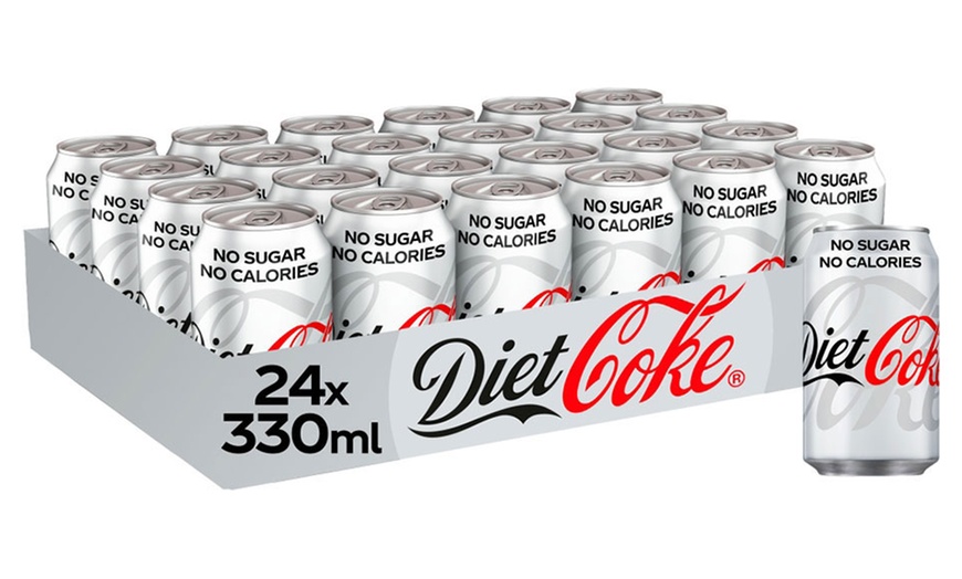 Image 7: 24 Cans of Coca-Cola Original, Zero Sugar or Diet 330ml