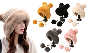 Winter Oversized Hat with Pom Pom