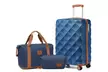 Lot de valises avec sac de voyage bleu et marron, dimensions au choix, livraison offerte - Image 2