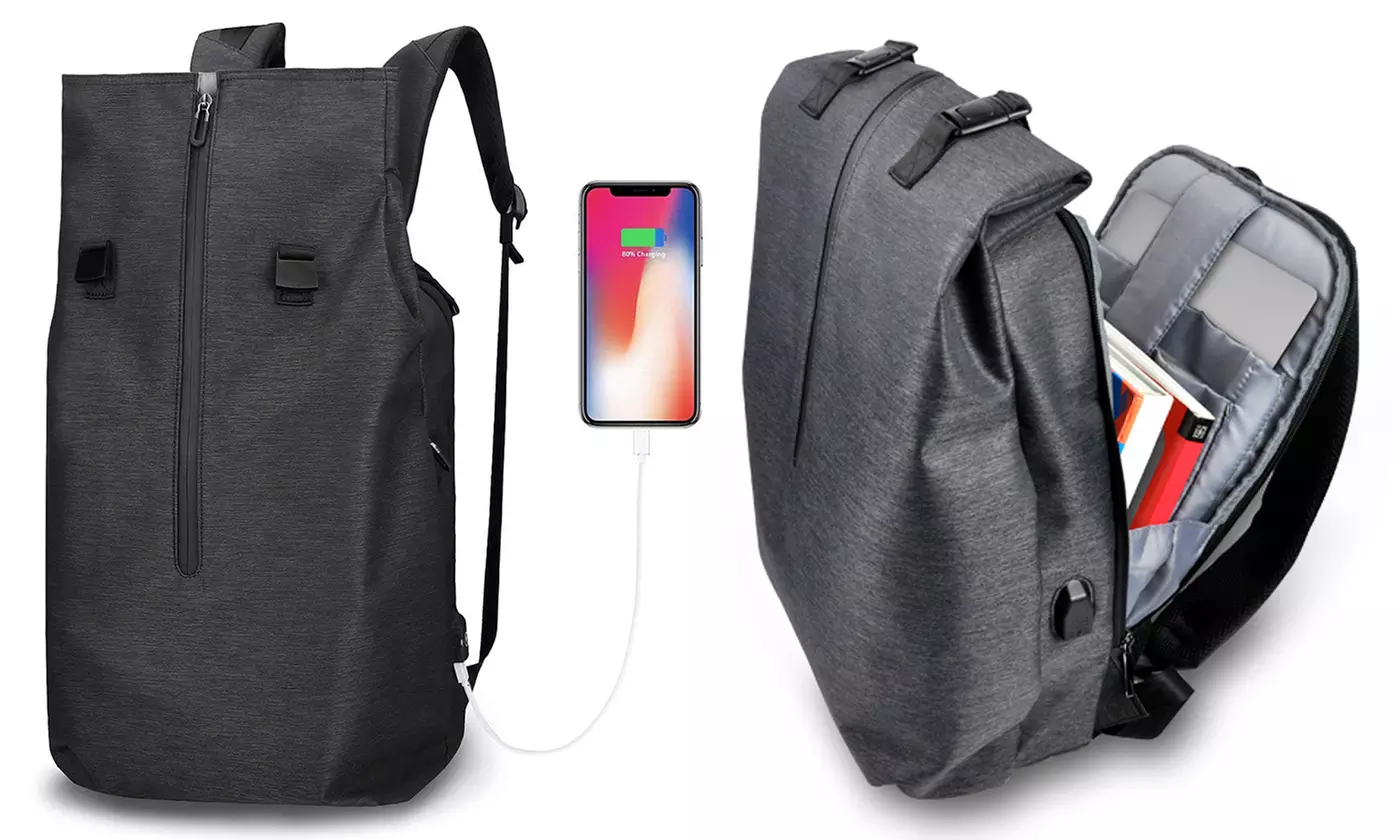 Sac à dos antivol et waterproof avec câble USB - Primary Image