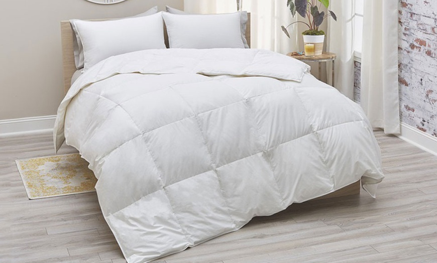 european white goose down mattress cover