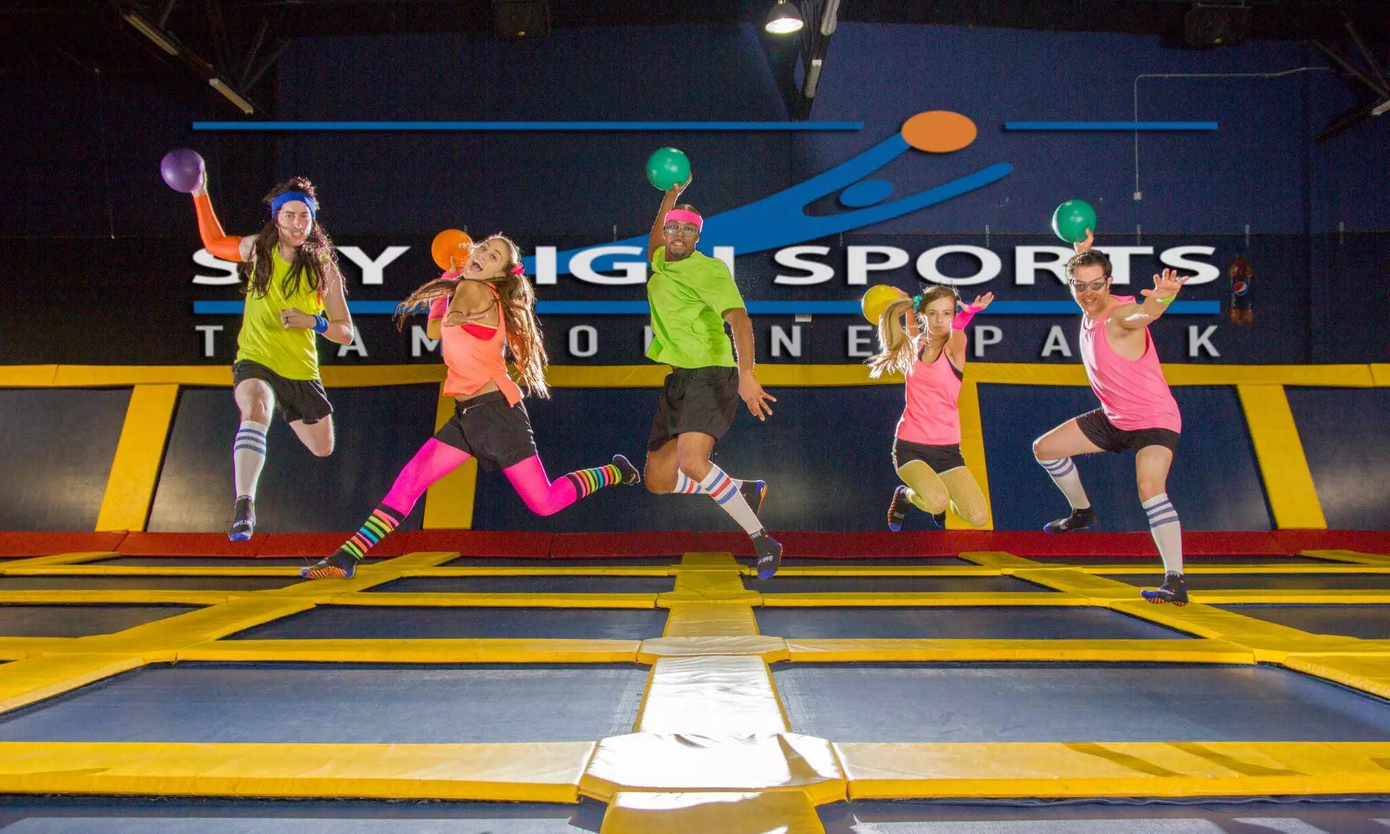 Two Hours of Trampoline Jump Time at Sky High Sports (Up to 48% Off). Two Options Available. - Primary Image