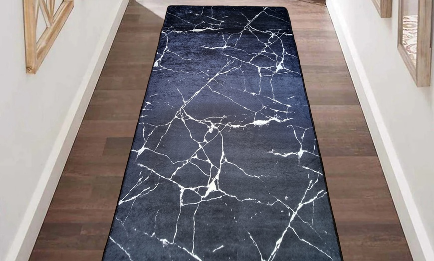 Image 17: Tapis de salon effet marbre