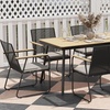 Image 5: Outsunny 6-Seater Garden Dining Set, Elegant Design with Soft Cushions