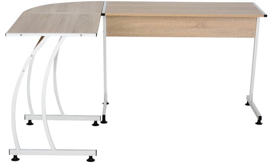 Image 9: HomCom Corner Desk