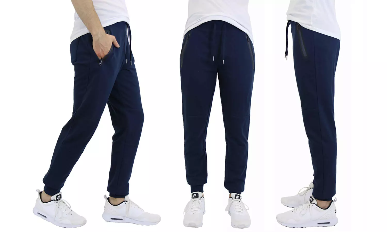 Men's Slim-Fit Joggers with Tech Zipper Pockets - Image 6