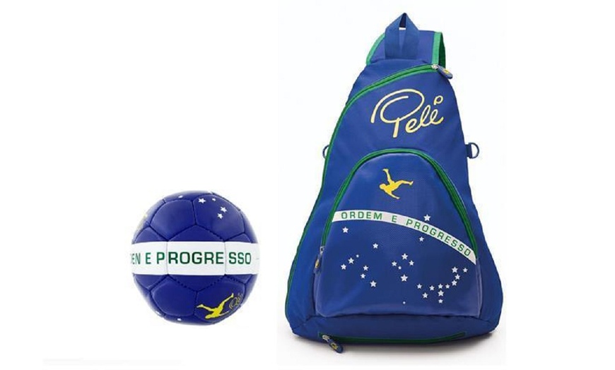 Image 1: Pele Sports Backpack and Football