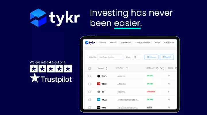 Get a Lifetime Subscription to Tykr Stock Screener Premium for $119.99 - Primary Image
