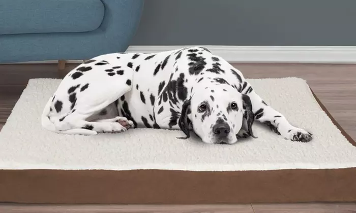 Petmaker Orthopedic Sherpa Top Pet Bed with Memory Foam and Removable Cover - Primary Image