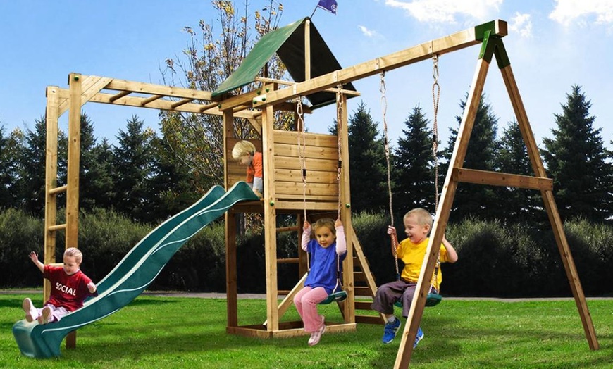 Image 6: Solid Wood Climbing Frames