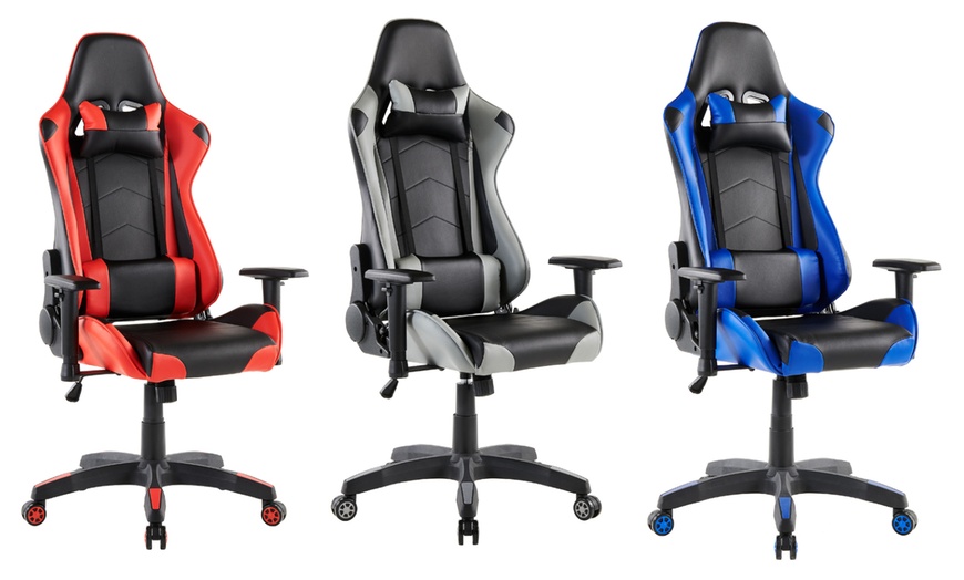 Image 1: Aston Gaming Racing Swivel Chair