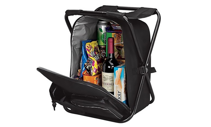 Image 4: Folding Chair Cooler Backpack