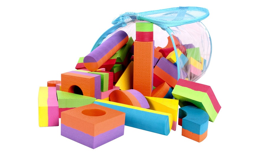 Click N' Play Toy Foam Blocks with Carry Tote (60-Count) | Groupon