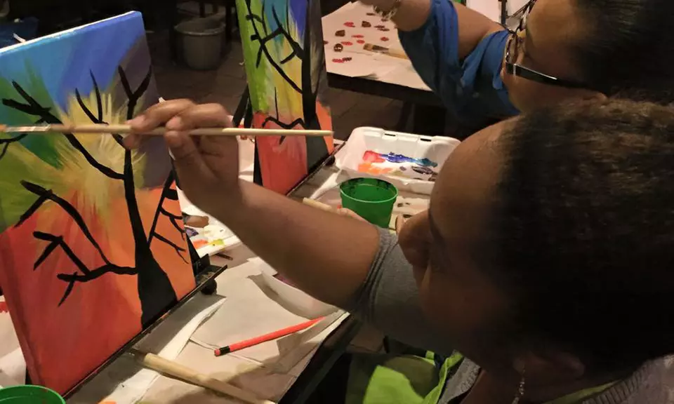 Canvas or Glassware Painting Party for Up to 10 People from Wonderfully Made4You (Up to 39% Off) - Primary Image