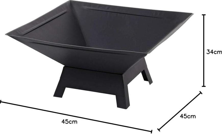 Image 7:  Outdoor Fire Pit with BBQ Grill - Multi-functional, Portable & Easy Clean