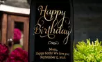 Personalized Wine Gift: Custom Etched Wine Bottles & Gift
