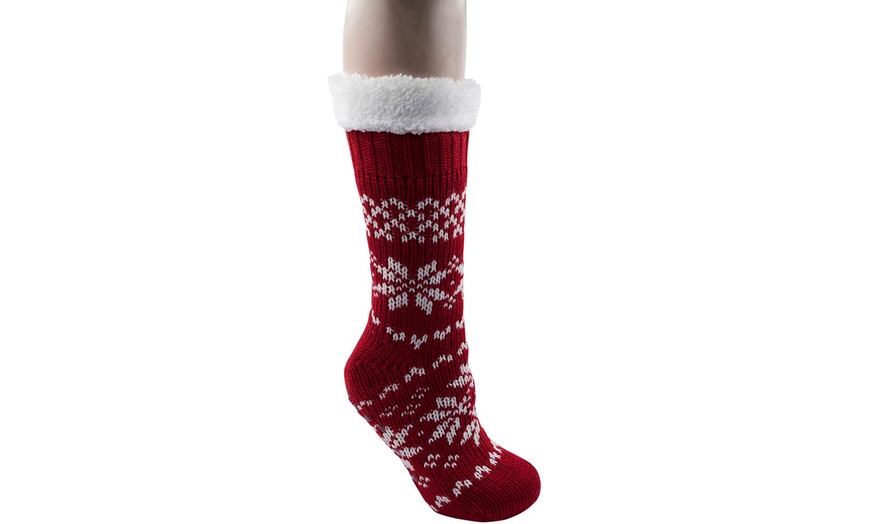 Image 3: Christmas Slipper Socks