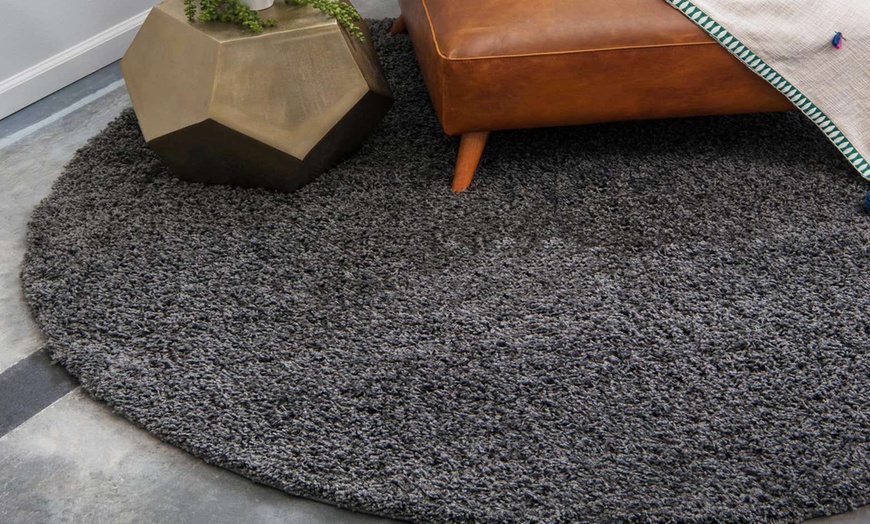 Image 3: Thick Pile Soft Shaggy Area Rug