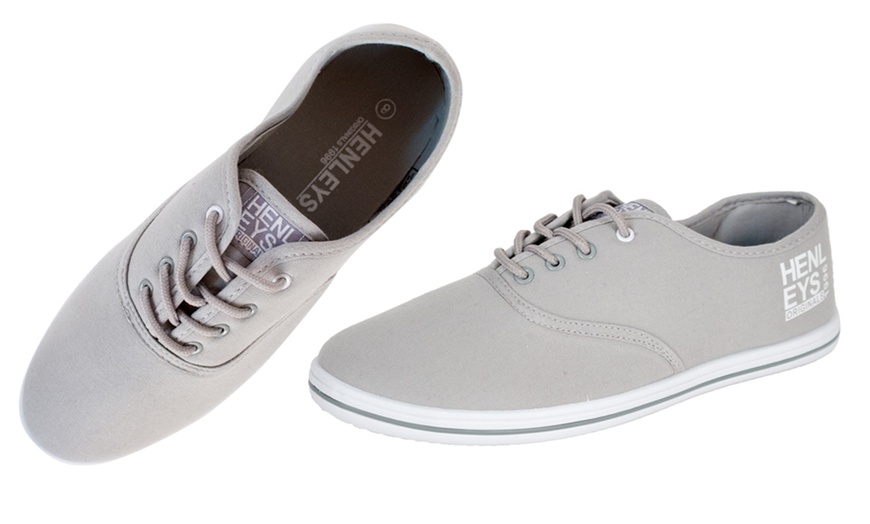 Men's Henleys Canvas Plimsolls | Groupon