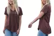 Reflection Heathered Loose Cut Casual Short Sleeve Top. Plus Sizes Available. - Second Medium