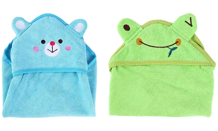 Image 22: Cartoon Hooded Towel for Pets