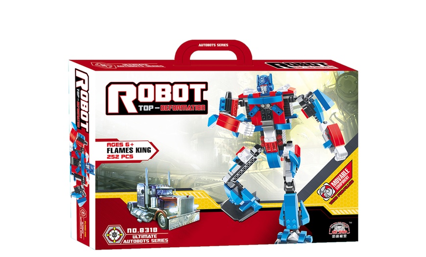 Image 3: Robots Building Blocks Set