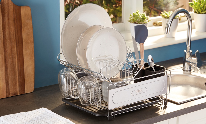 Image 1: Cooks Professional Dish Rack