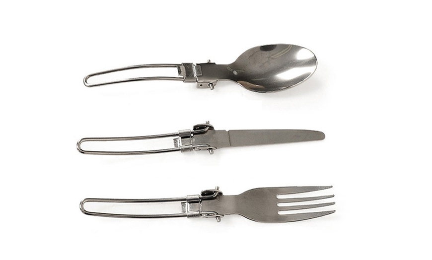 Image 5: Portable Folding Cutlery Set