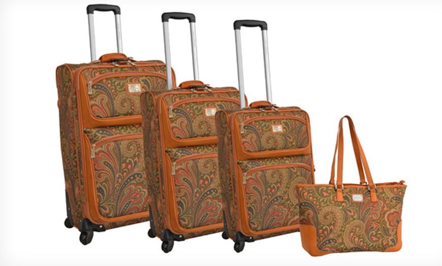 Adrienne Vittadini Luggage Set | Groupon Goods