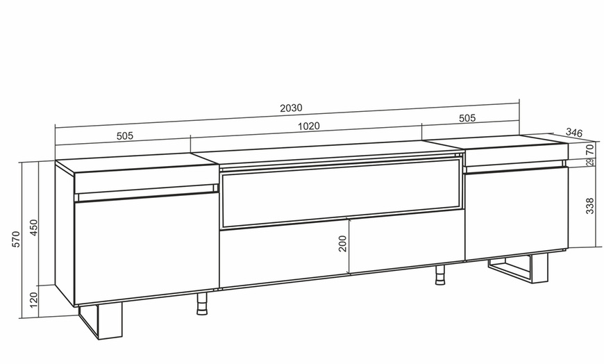 Image 26: Module TV style industriel 