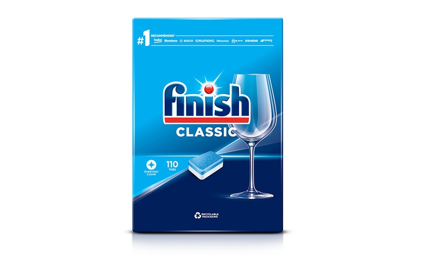 Image 1: One or Two Finish Classic Dishwasher Detergent Tablet