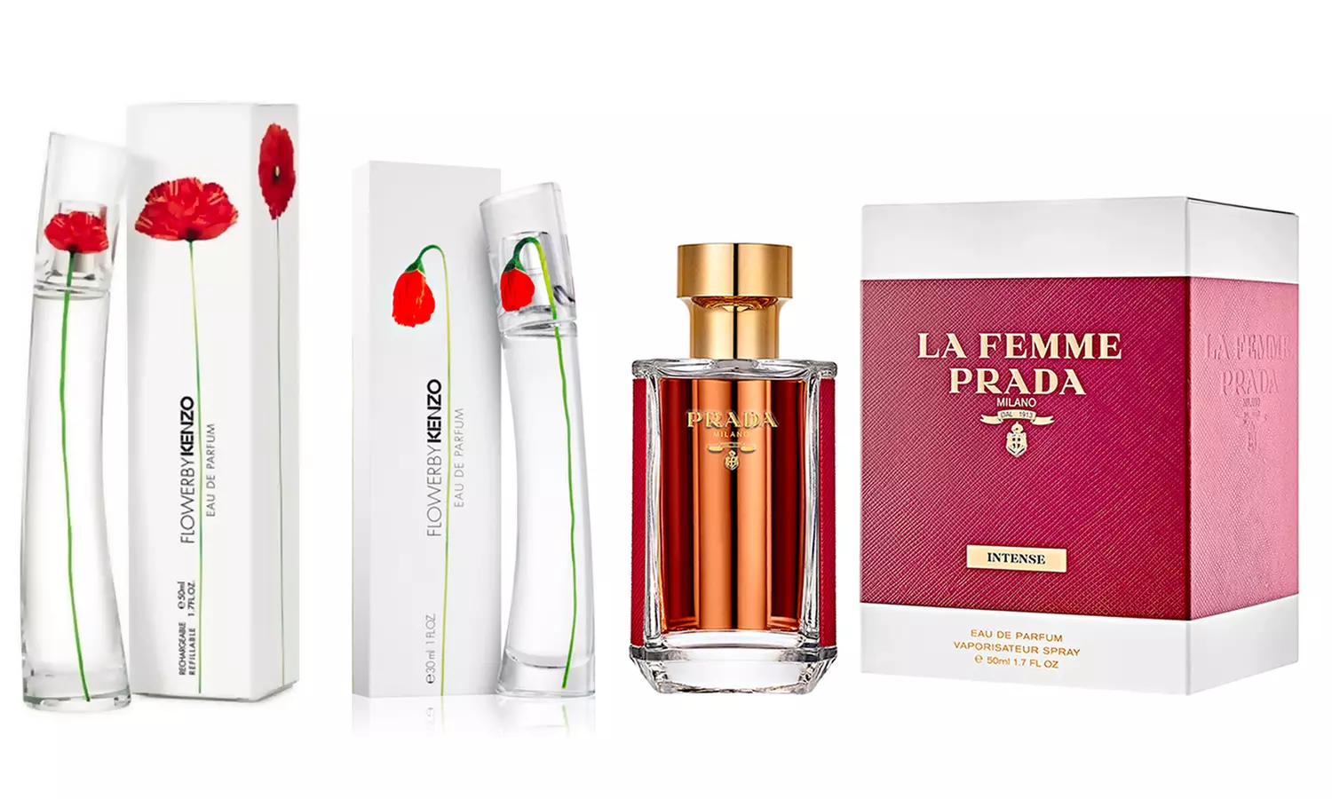 Eau de parfum Flower by Kenzo ou La Femme de Prada, modèle au choix - Primary Image