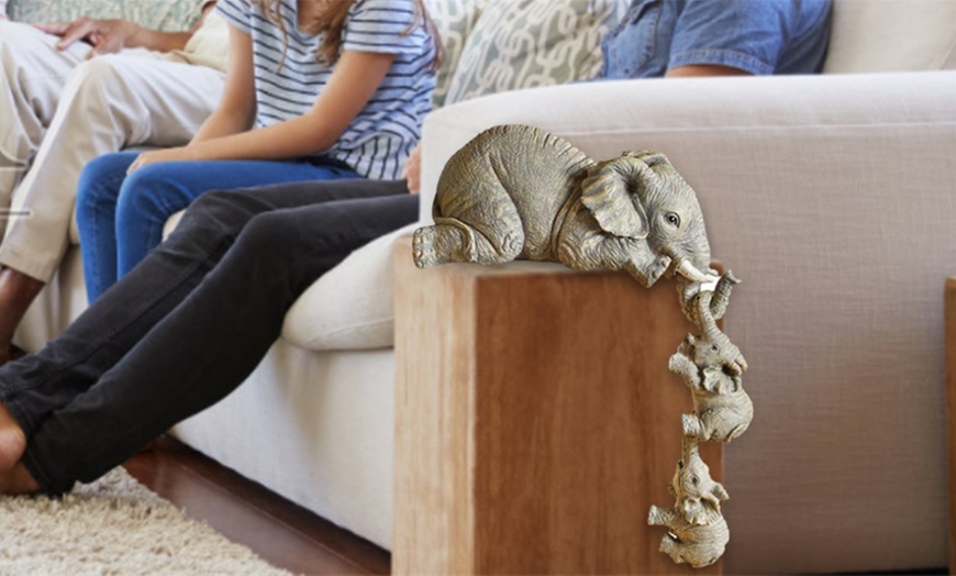 Image 4: One or Two Sets of Three Cute Elephant Figurines