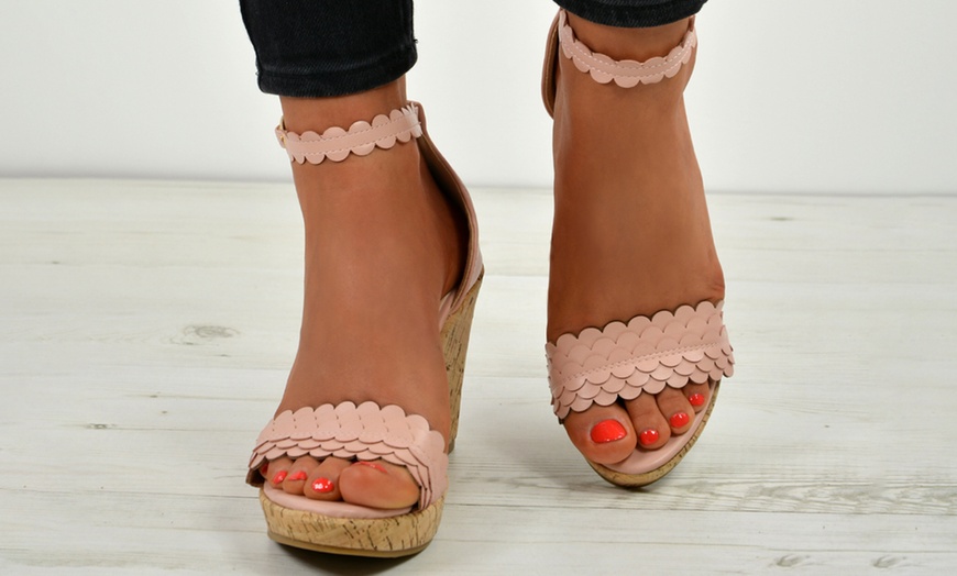 Image 13: Women's Cork Wedges