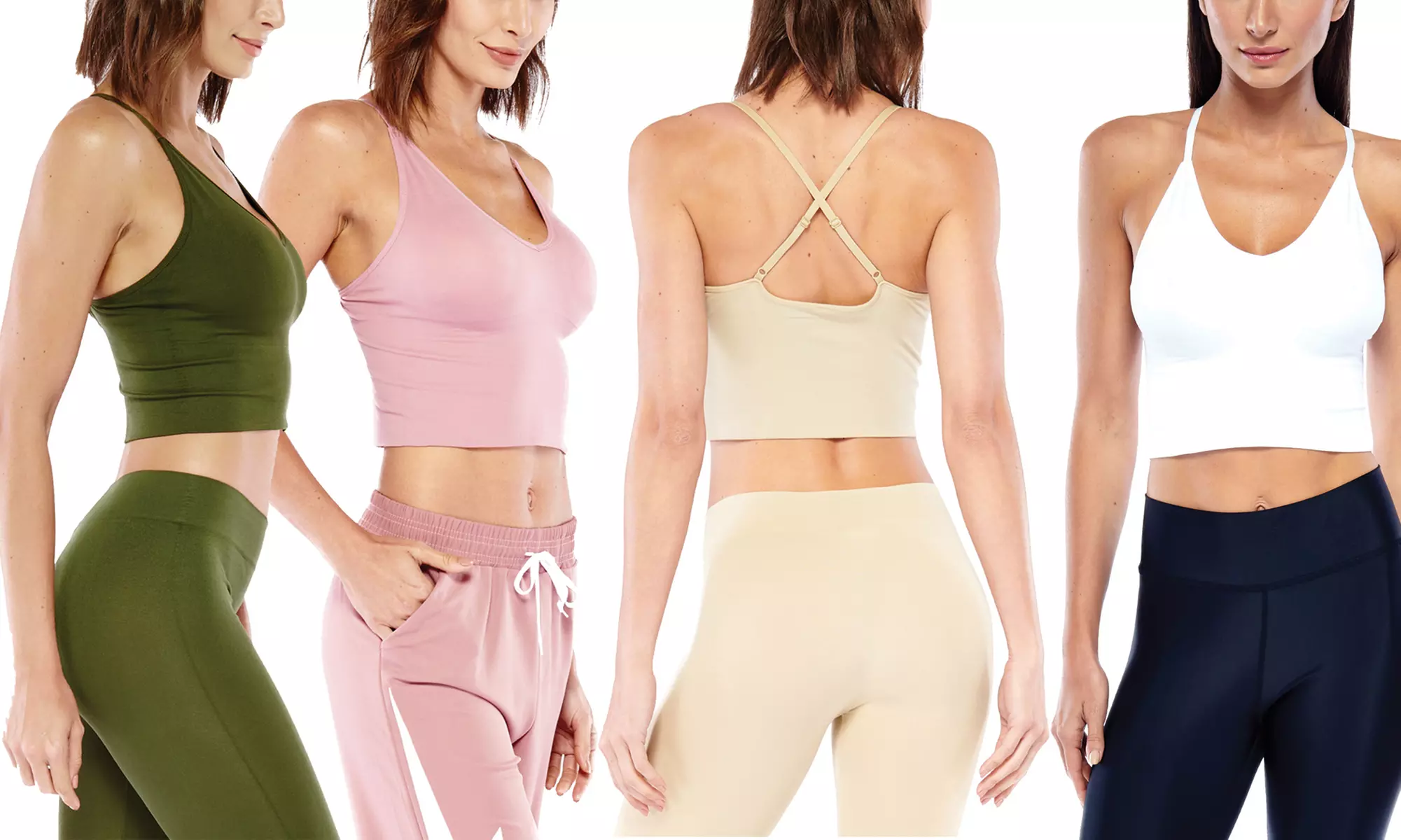 Electric Yoga Slimming V-Neck Seamless Bra - Primary Image