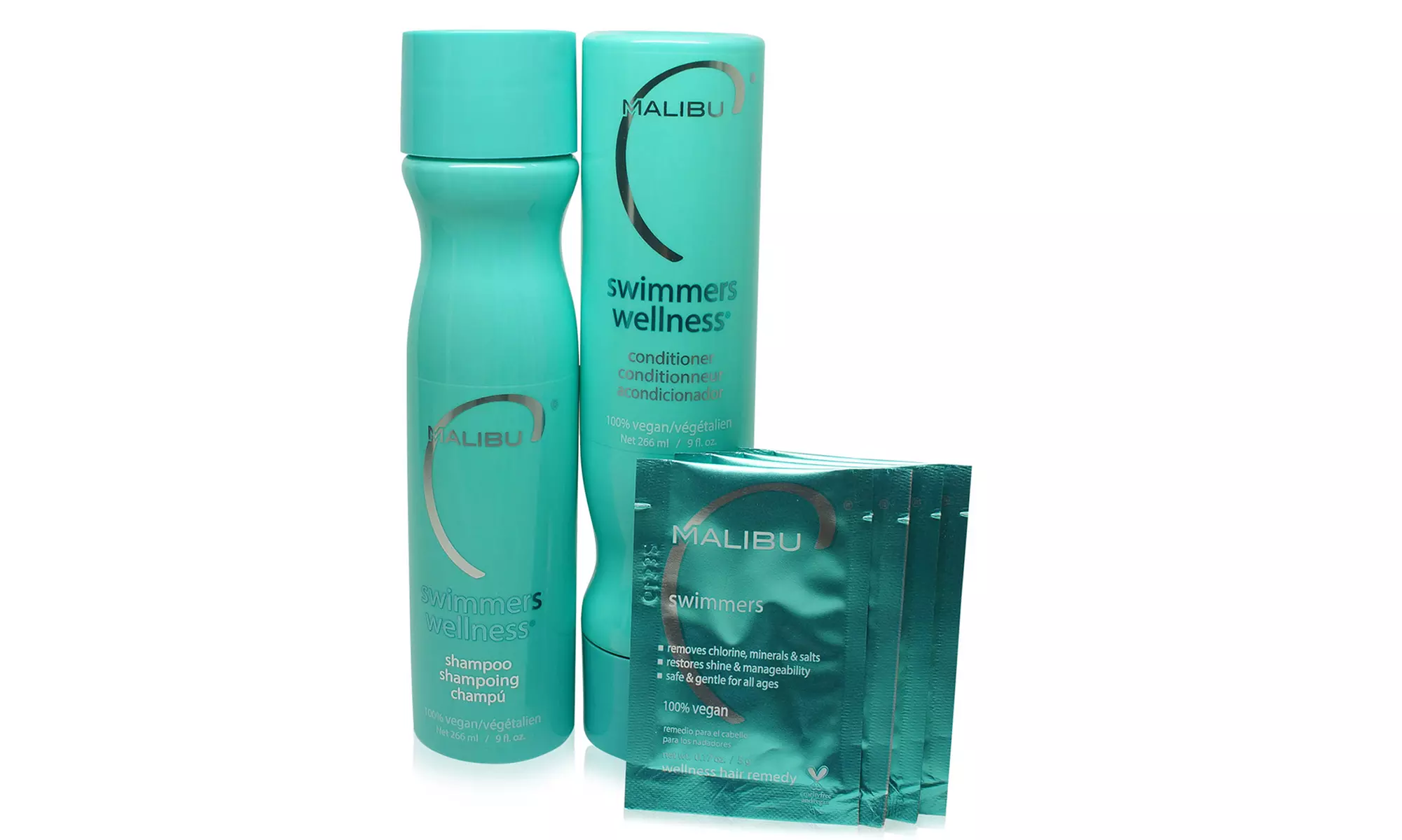 Malibu C 100% Vegan Swimmers Wellness Shampoo Conditioner Set - Primary Image