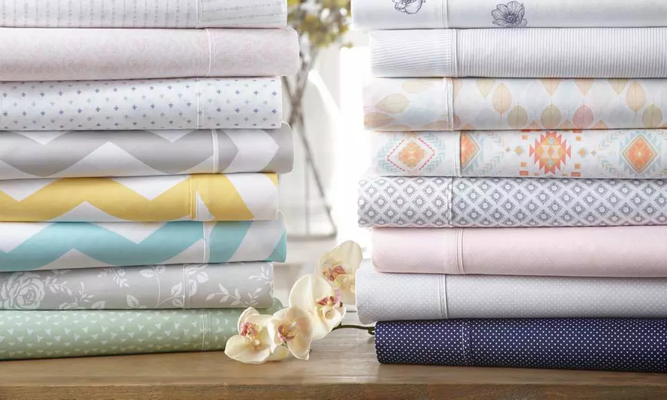 Merit Linens Premium Ultra Soft Printed Bed Sheet Set - Primary Image