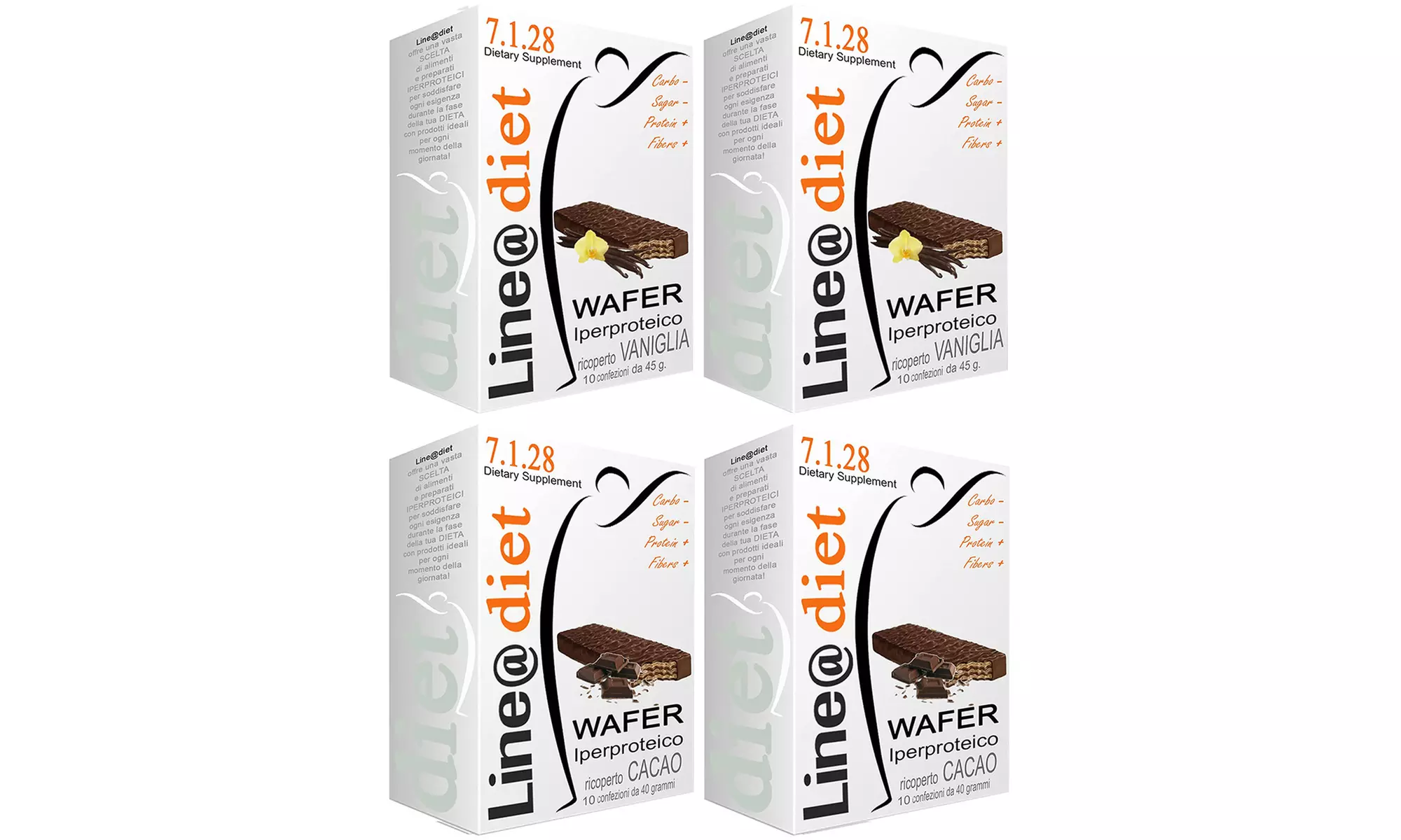 Fino a 40 wafer iperproteici Line@