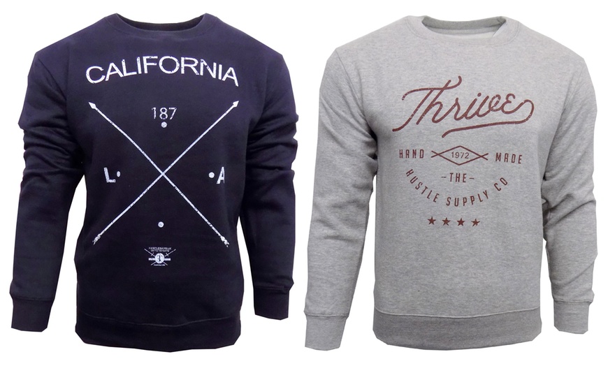 Image 4: Two Men's Printed Sweatshirts